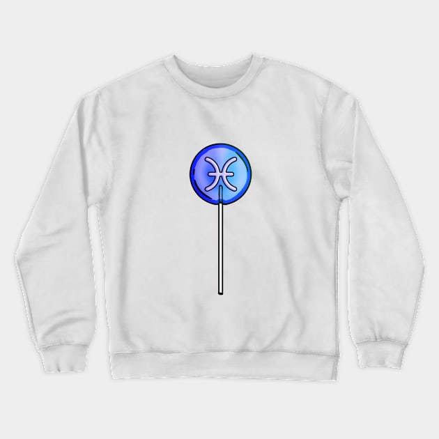 Pisces Lollipop Crewneck Sweatshirt by wildtribe